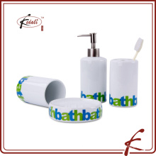 4pcs ceramic bathroom accessory set for promotion